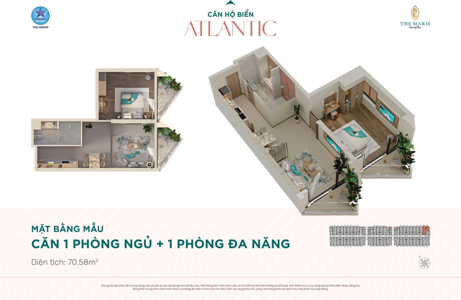 Layout-thiet-ke-can-ho-70.58m-thiet-ke-1-phong-ngu-1-phong-da-nang-thap-Atlantic-1536×1000 Layout thiết kế căn hộ 70,58m2 thiết kế 2 phòng ngủ Tháp Atlantic.