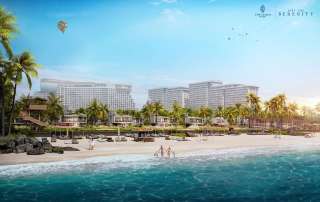Hình ảnh Serenity Villa bên bờ biển tại The Maris Vũng Tàu tôn vinh vẻ đẹp sang trọng với dãy biệt thự đẳng cấp, tầm nhìn khoáng đạt và nhịp sống an yên.